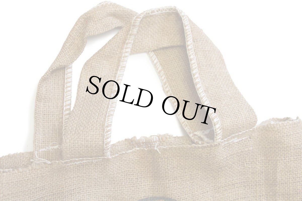 画像4: ビンテージ PLANTERS MR.PEANUTミスターピーナッツ ジュートバッグ ブラウン (4)