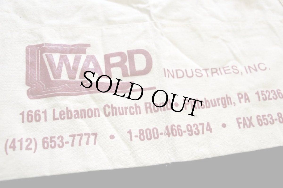 画像3: ビンテージ WARD INDUSTRIES, INC. キャンバス ワークエプロン 生成り★前掛け (3)