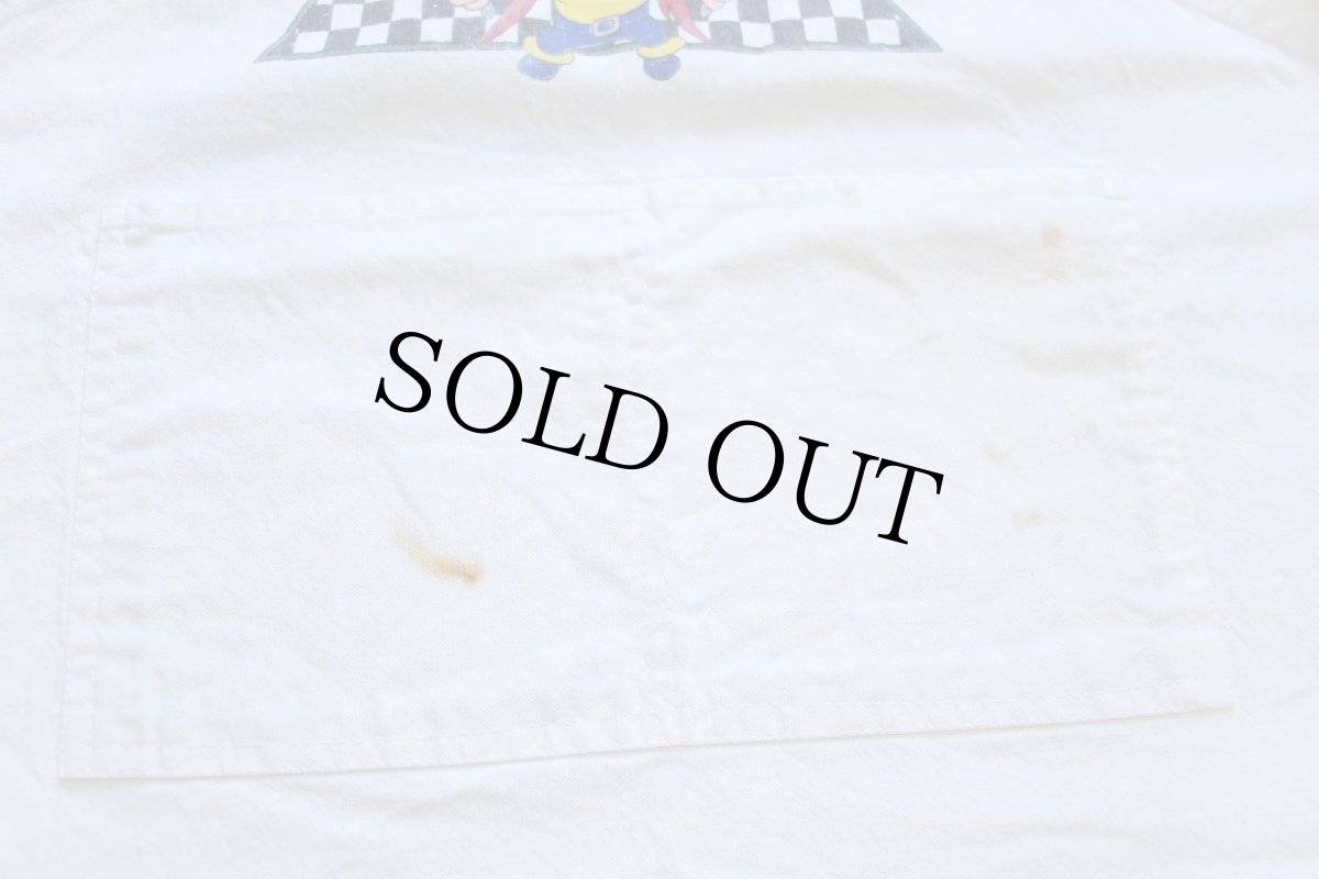 画像8: 90s USA製 ACME HOME WORKS WARNER BROS LOONEY TUNES HEAD HONCHO ヨセミテサム キャンバス エプロン 生成り (8)