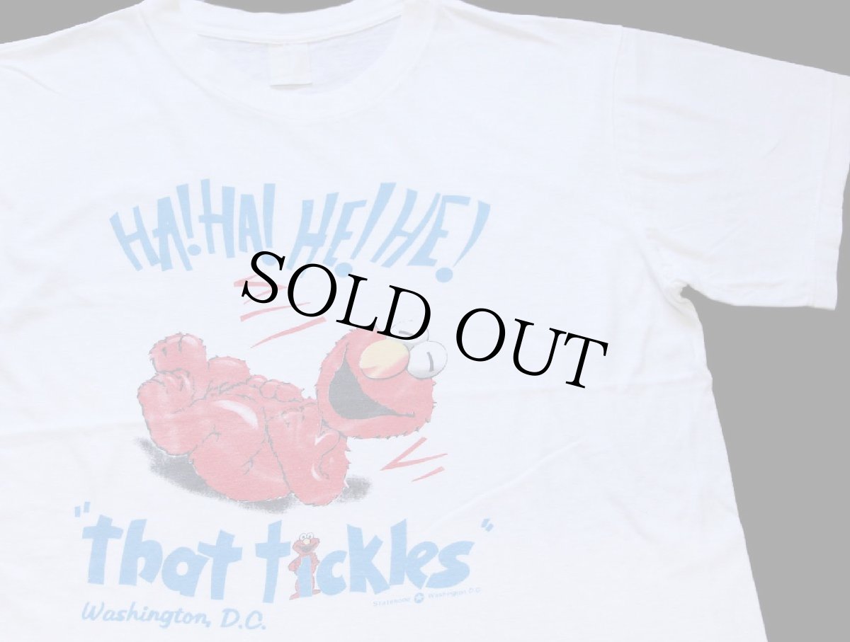 画像1: 90s HA!HA!HE!HE! that tickles エルモ コットンTシャツ 白 (1)