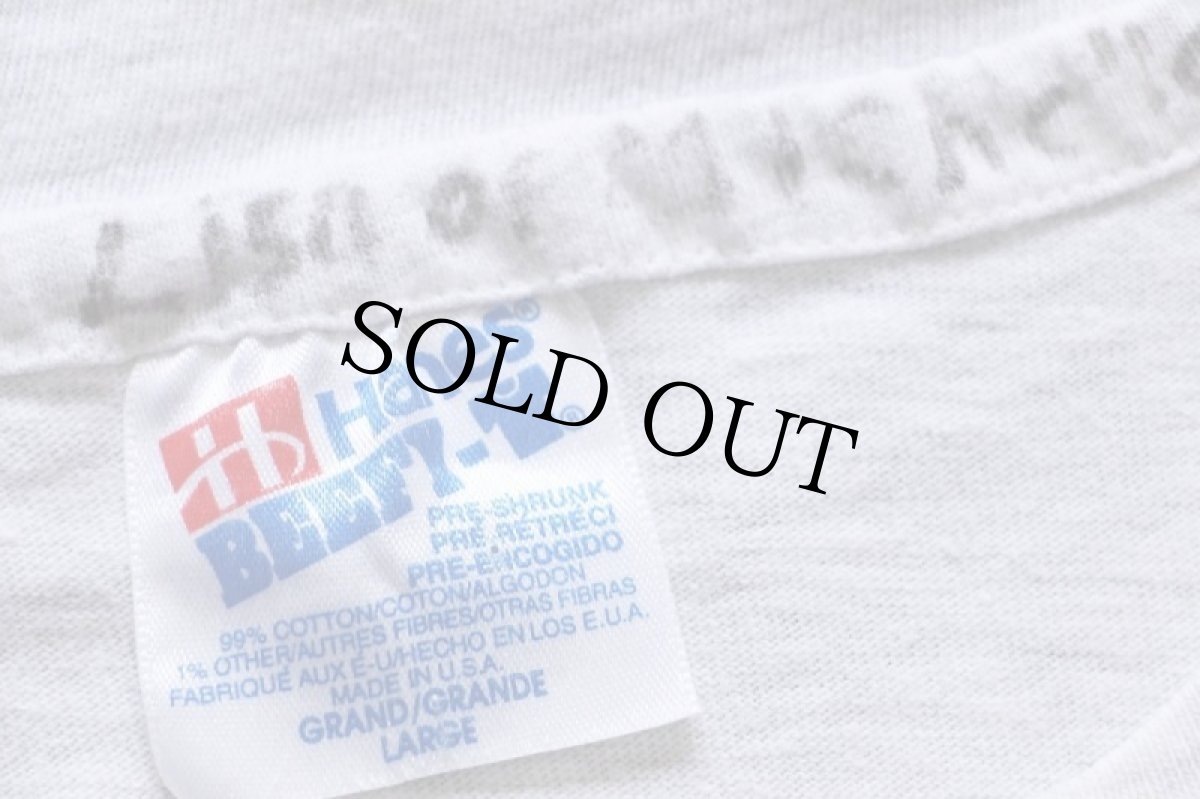 画像5: 90s USA製 Hanes Disneyディズニー グーフィー アート コットンTシャツ 杢ライトグレー L (5)