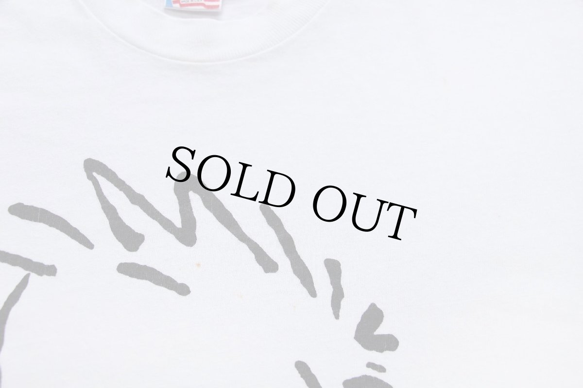 画像5: 90s USA製 Calvin and Hobbes カルビン ホッブス コットンTシャツ 白 M (5)