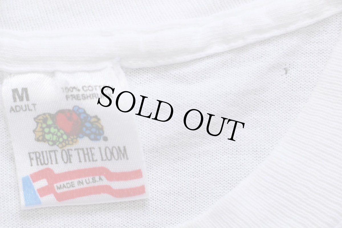 画像4: 90s USA製 Calvin and Hobbes カルビン ホッブス コットンTシャツ 白 M (4)