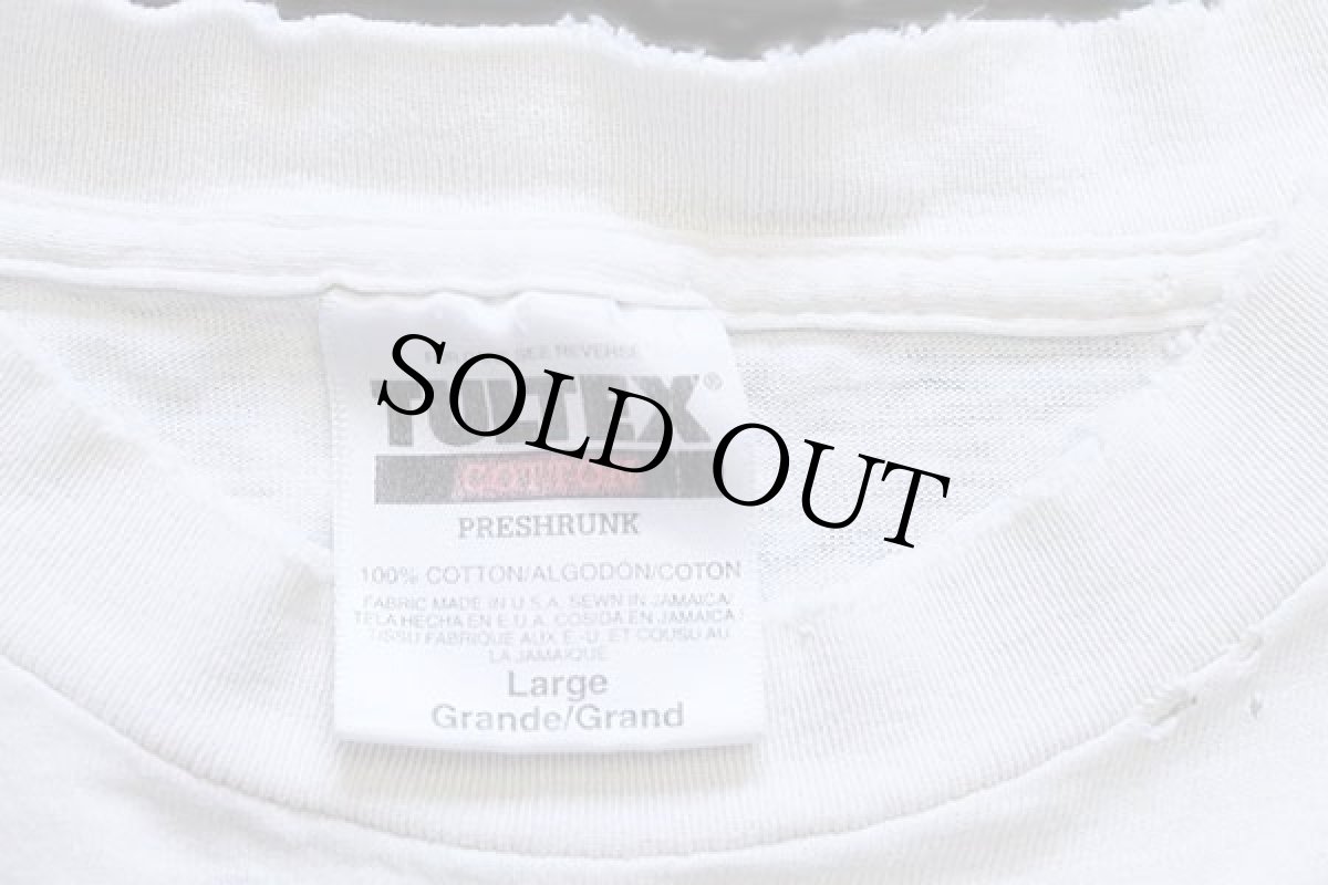 画像5: 90s THE TICK コットンTシャツ ボロ 白 L (5)