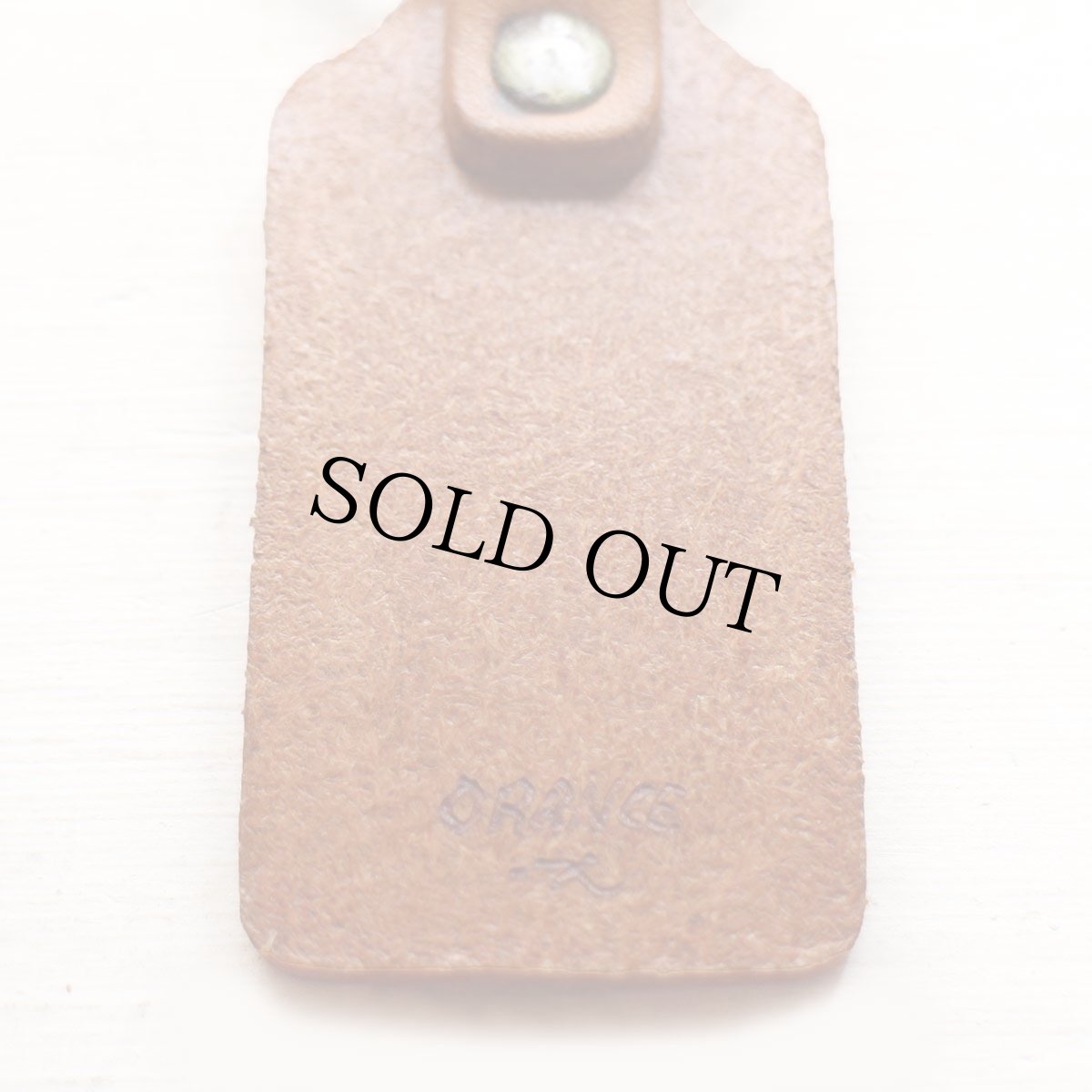 画像4: デッドストック★70s ハンドクラフト バタフライ ペイント レザー キーホルダー 茶★キーチェーン (4)