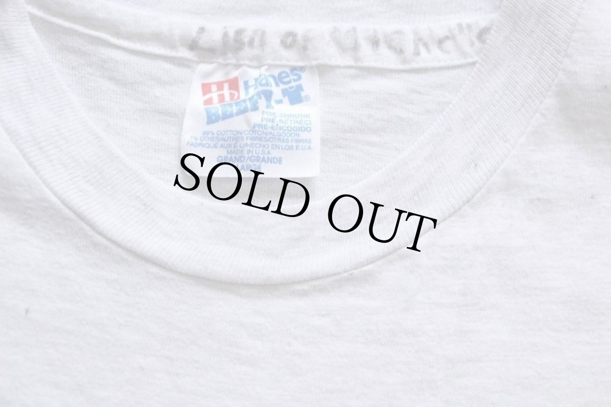 画像6: 90s USA製 Hanes Disneyディズニー グーフィー アート コットンTシャツ 杢ライトグレー L (6)