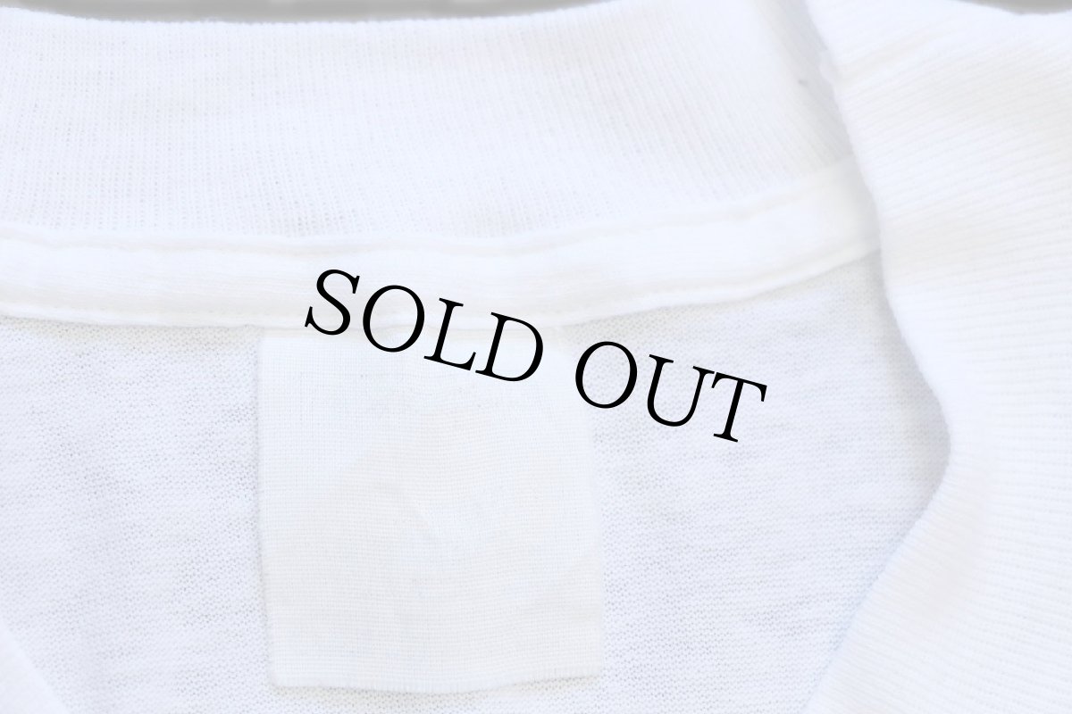 画像5: 90s SONA STRANA MA NON PAZZA 牛 イラスト コットンTシャツ 白 (5)