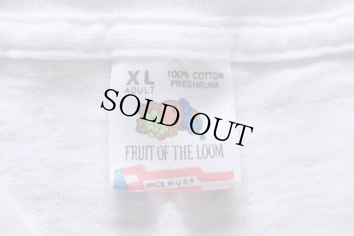 画像5: 90s USA製 SAVE THE BIG CHICKEN KFC ケンタッキーフライドチキン ロゴ 両面プリント コットンTシャツ 白 XL (5)