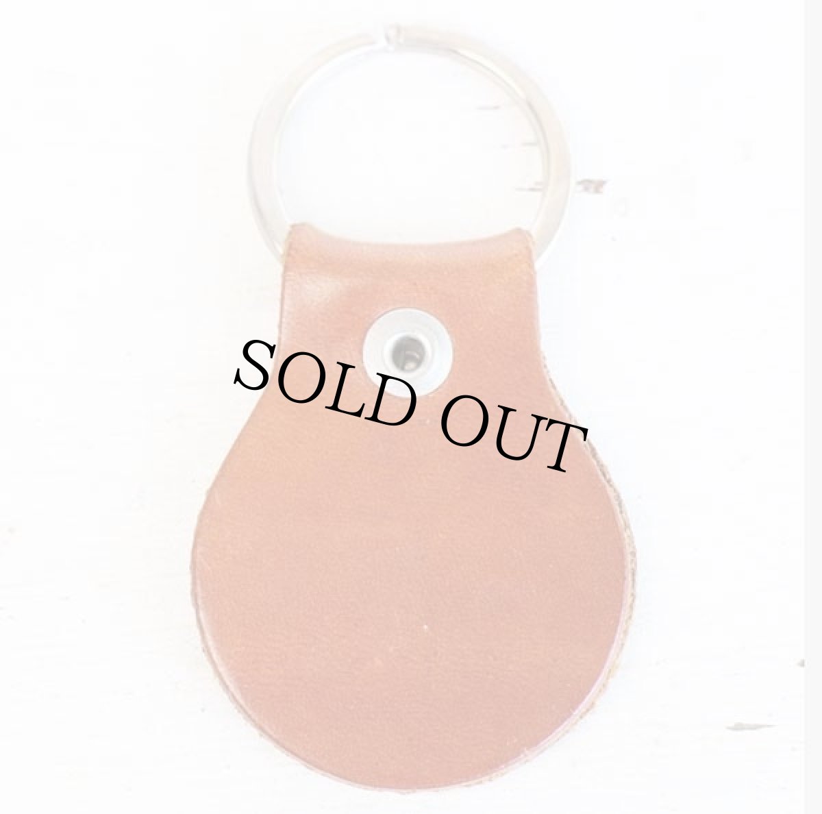 画像3: 貝殻柄 カービング レザー キーホルダー 茶★キーチェーン (3)