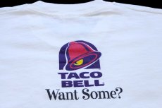 画像5: 90s Yo Quiero Taco Bell ! Want Some ? タコベル チワワ 両面プリント コットンTシャツ 白 XL (5)