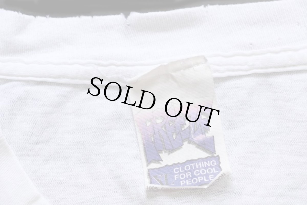 画像5: 90s USA製 BETTY BOOP ベティ ブープ This Girl's Got It! ハート 染み込み×ラメプリント コットンTシャツ ボロ 白 XL (5)