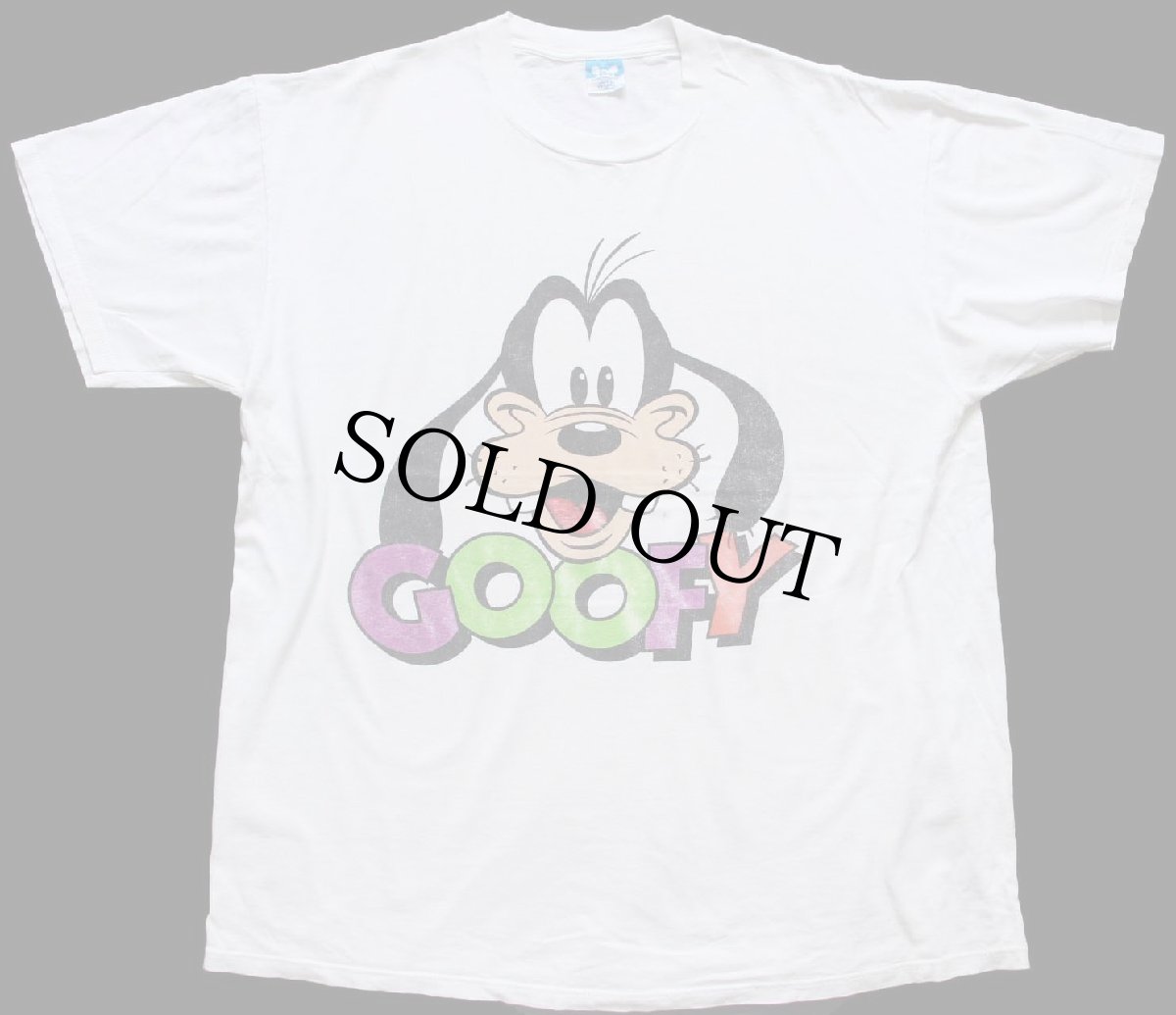画像2: 80s USA製 Disneyディズニー GOOFY グーフィー コットンTシャツ 白 XXL★特大 (2)
