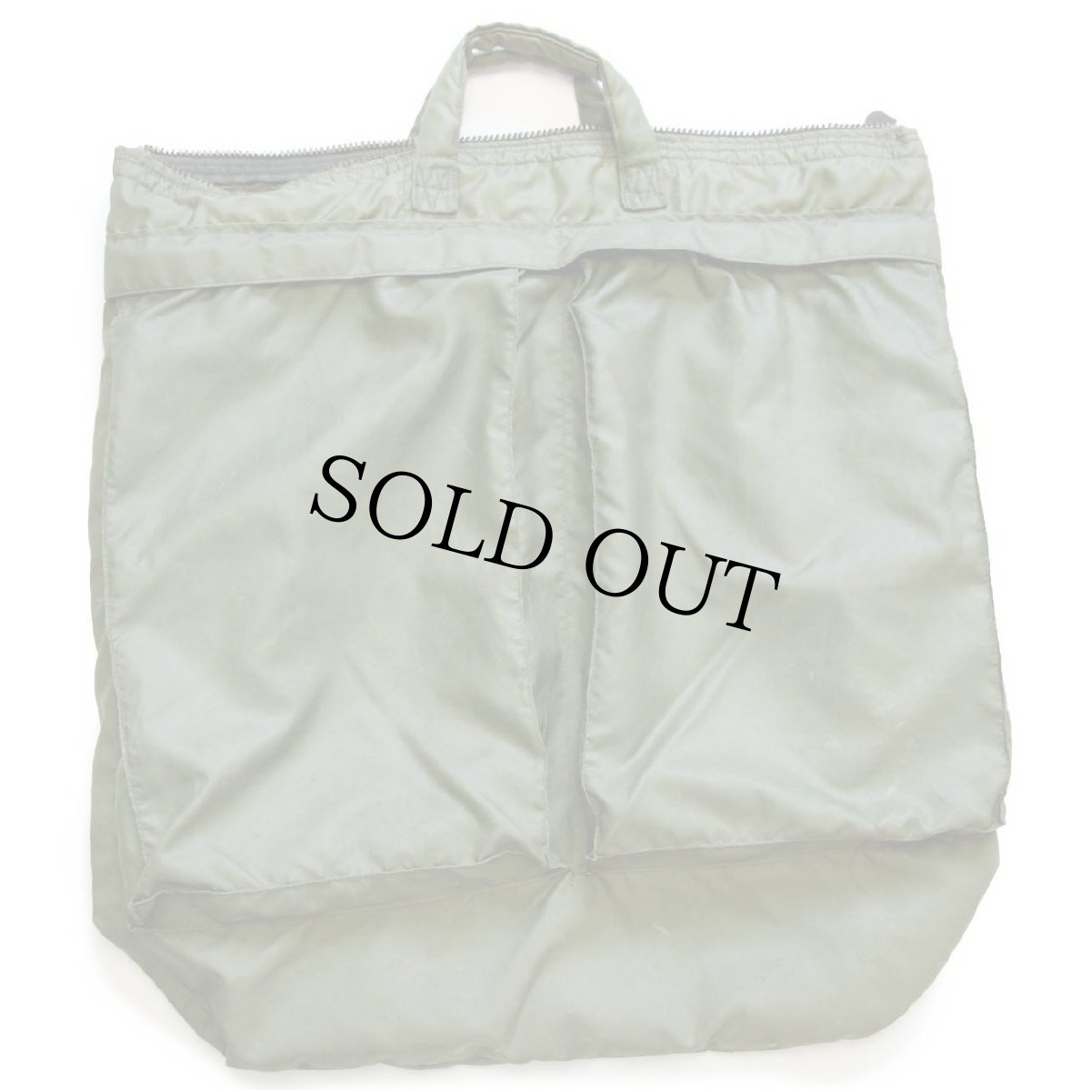 画像2: 70s 米軍 USAF ナイロン ヘルメットバッグ オリーブグリーン (2)