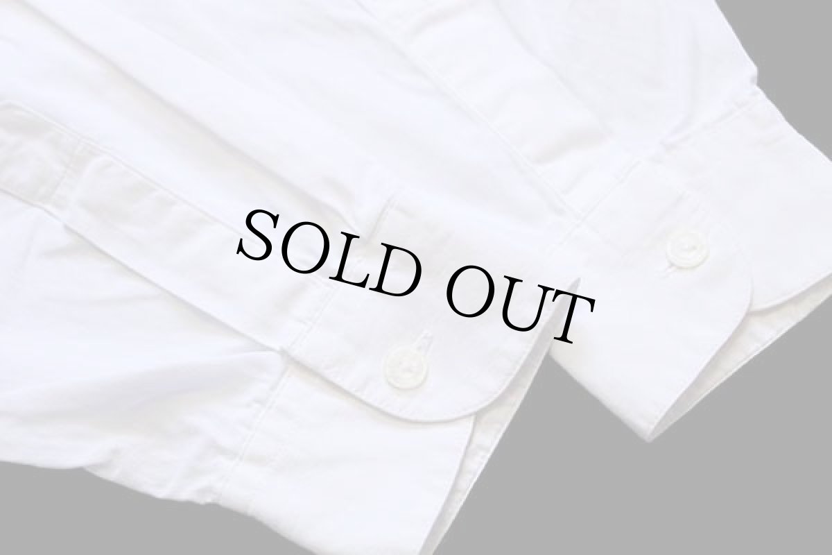 画像7: 90s イタリア製 POP EIGHTYFOUR ダイヤ ペイズリー 刺繍 ダブルボタン コットンシャツ ホワイト M (7)