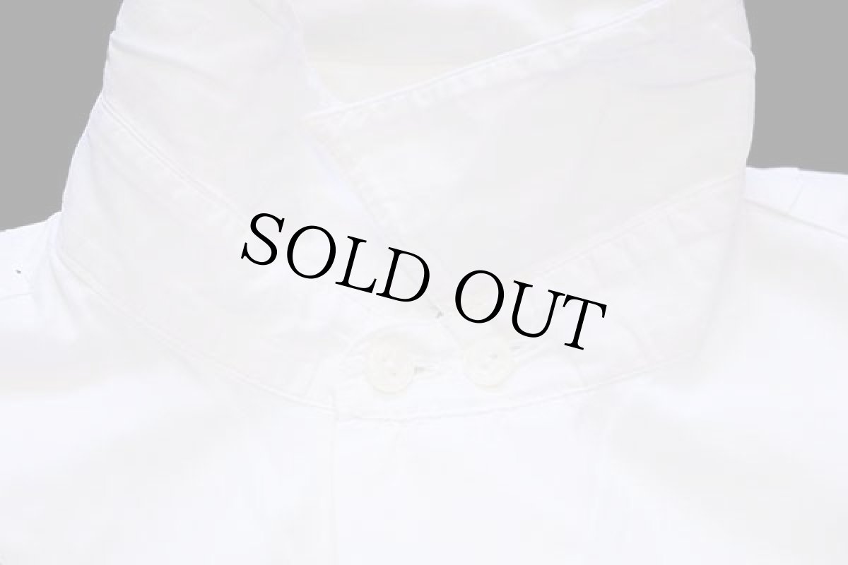 画像6: 90s イタリア製 POP EIGHTYFOUR ダイヤ ペイズリー 刺繍 ダブルボタン コットンシャツ ホワイト M (6)