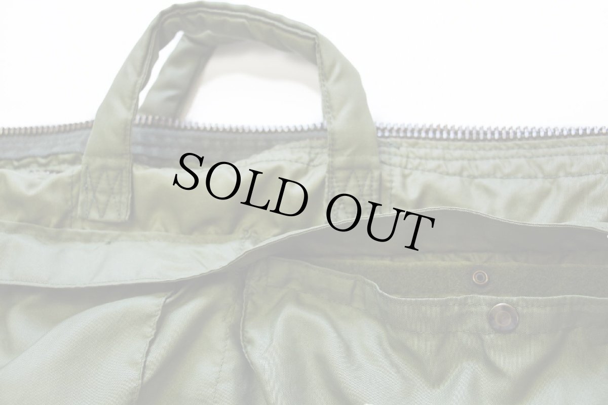 画像5: 70s 米軍 USAF ナイロン ヘルメットバッグ オリーブグリーン (5)