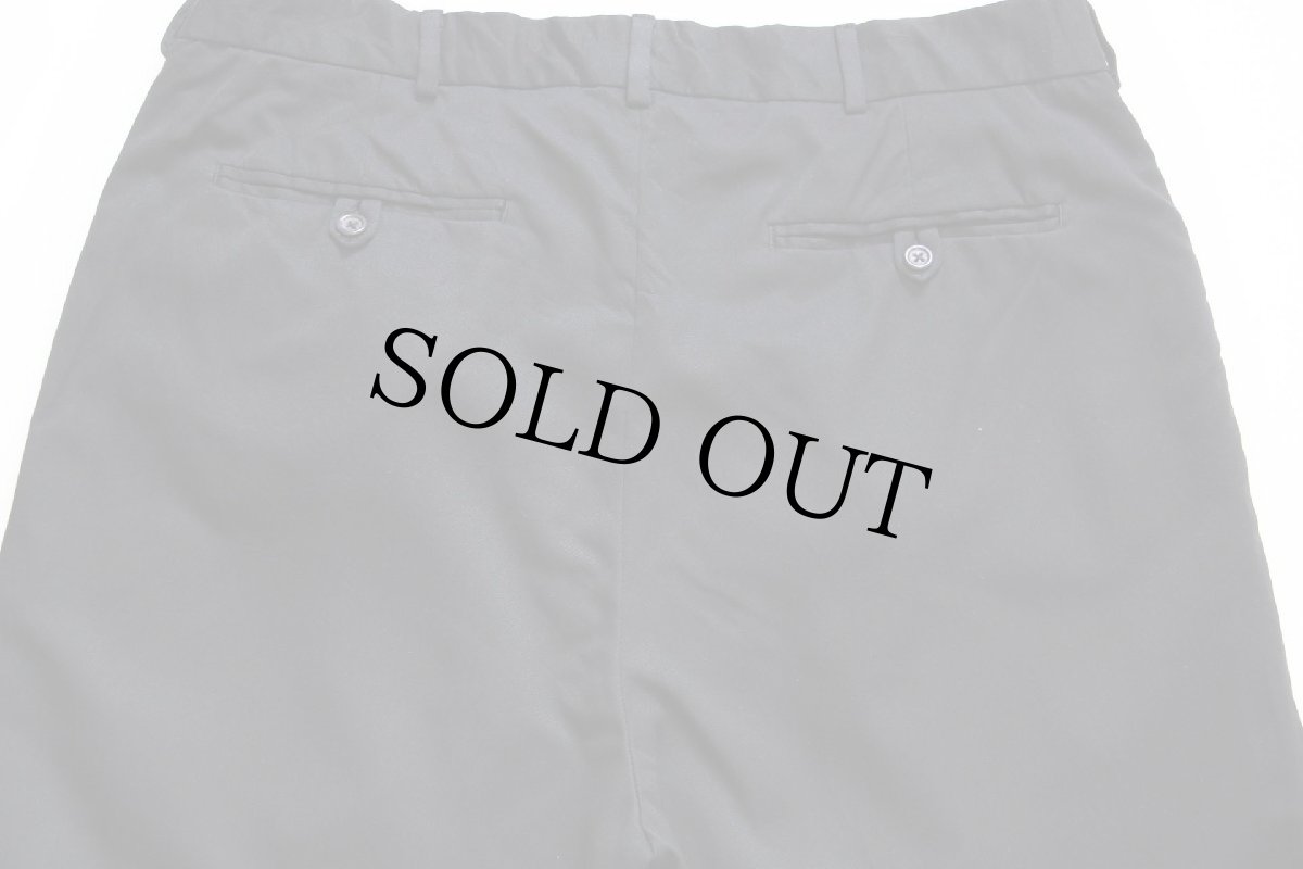 画像5: 90s ポロ ラルフローレン ツータック スラックス ポリエステルパンツ 黒 w35 L32 (5)