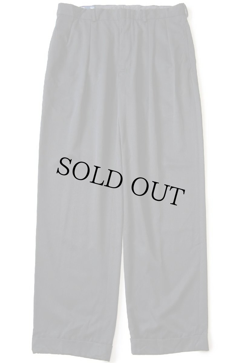 画像2: 90s ポロ ラルフローレン ツータック スラックス ポリエステルパンツ 黒 w35 L32 (2)