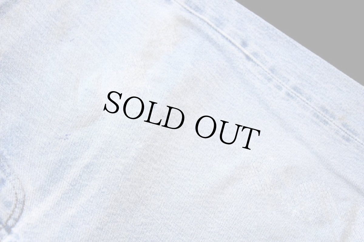 画像11: 80s USA製 Levi'sリーバイス 501 66後期 ダメージ リペア デニムパンツ w33 (11)