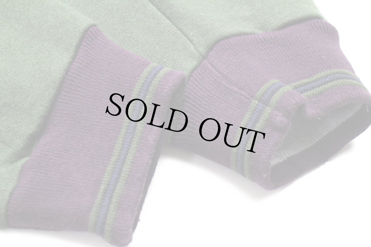 画像5: 90s USA製 Wilsonウィルソン ロゴ リブライン スウェット 深緑 XXL★特大 (5)