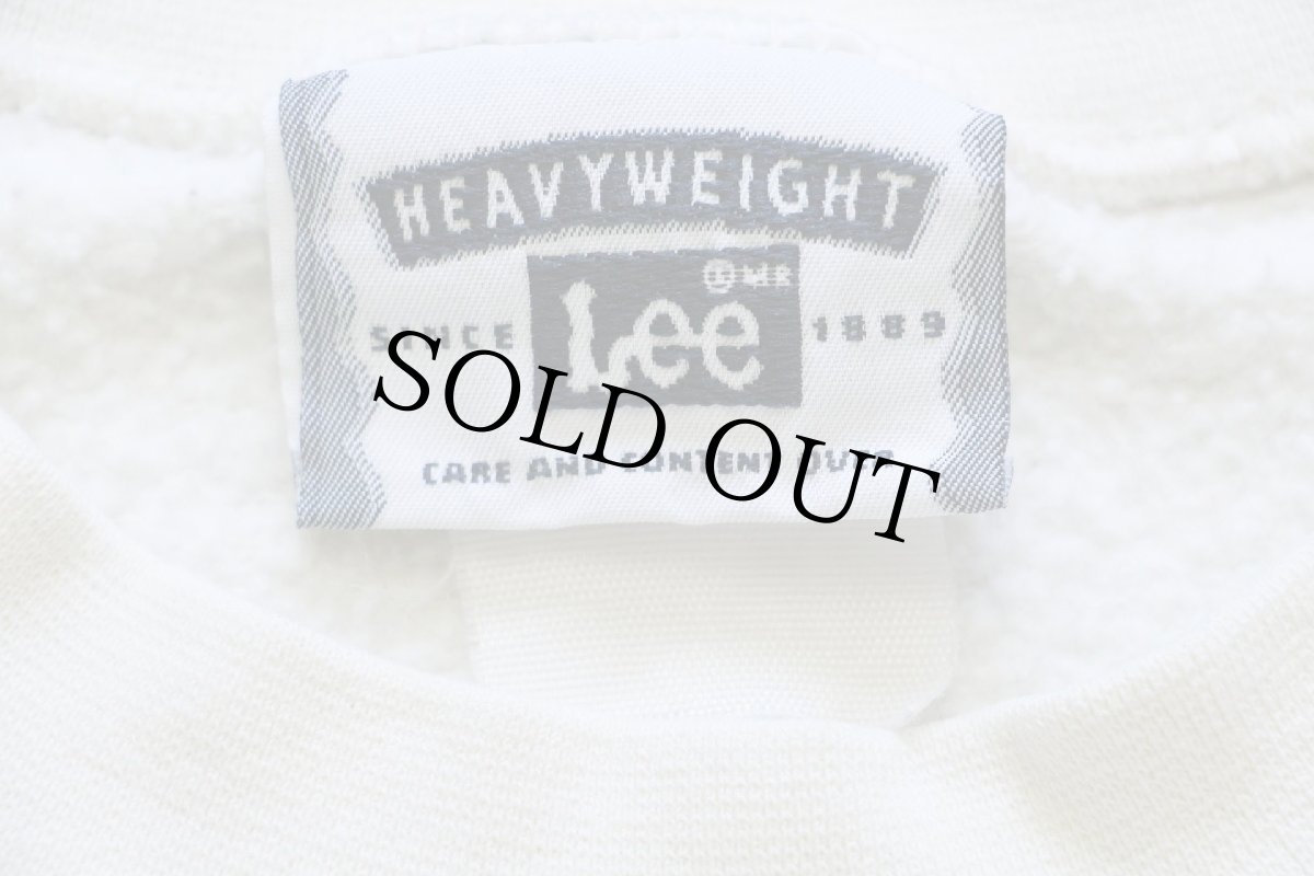 画像4: 90s Leeリー PEPSIペプシ ロゴ刺繍 スウェット クリーム (4)