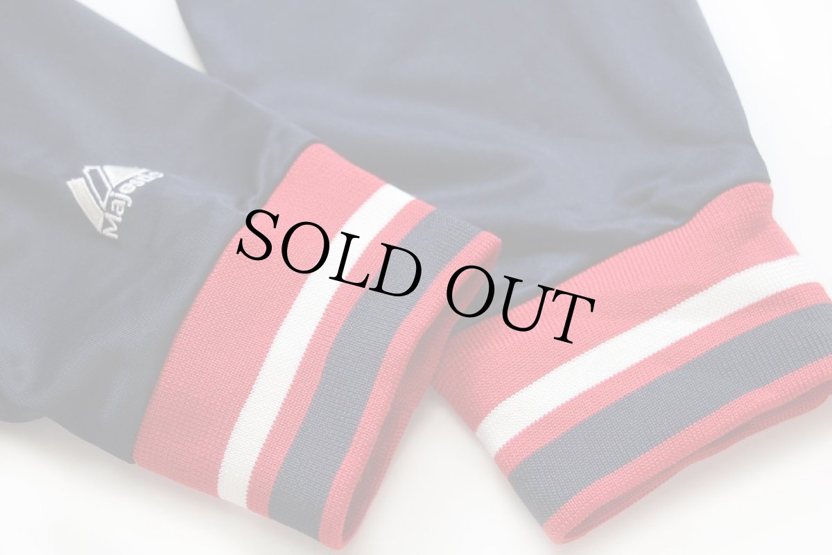 画像6: 00s Majestic THERMA BASE MLB Minnesota Twins アップリケ マルチカラー トラックジャケット L★ジャージ (6)