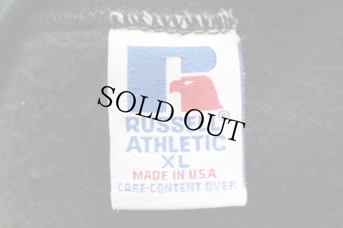 画像5: 90s USA製 RUSSELLラッセル ASHLAND CHEMICAL 刺繍 前V スウェット 黒 XL (5)