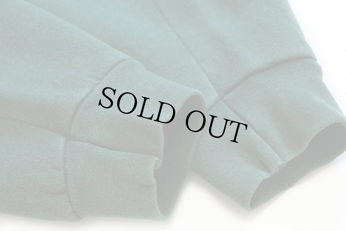 画像6: 90s USA製 Leeリー WILLIAM&MARY 10 LACROSSE 三段中抜き 両面プリント スウェット 緑 L (6)