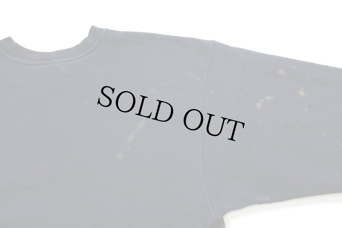 画像5: 90s USA製 NIKEナイキ ワンポイント ロゴ刺繍 スウェット ブリーチ飛び 黒 L (5)