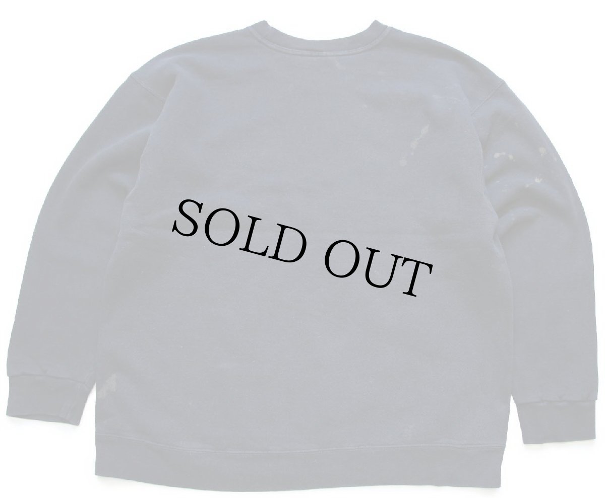 画像2: 90s USA製 NIKEナイキ ワンポイント ロゴ刺繍 スウェット ブリーチ飛び 黒 L (2)