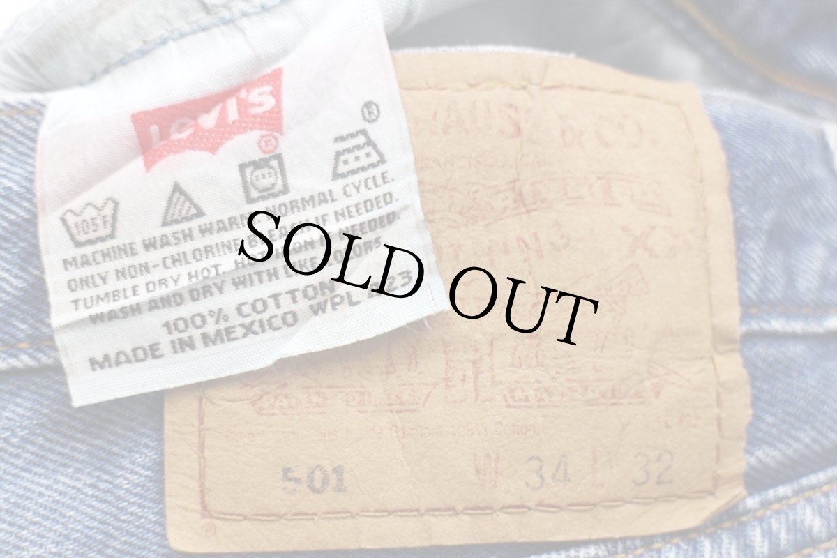 画像6: 90s メキシコ製 Levi'sリーバイス 501 DECEMBER 1999 デニムパンツ w34 L32★SDP2900 (6)