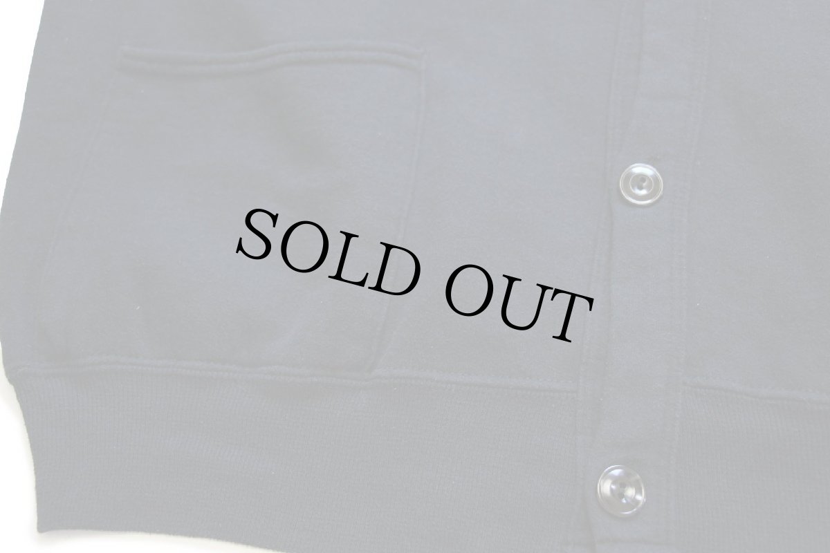 画像6: 00s The Villages ヤシの木 刺繍 パチポケ スウェット カーディガン 黒 OS (6)