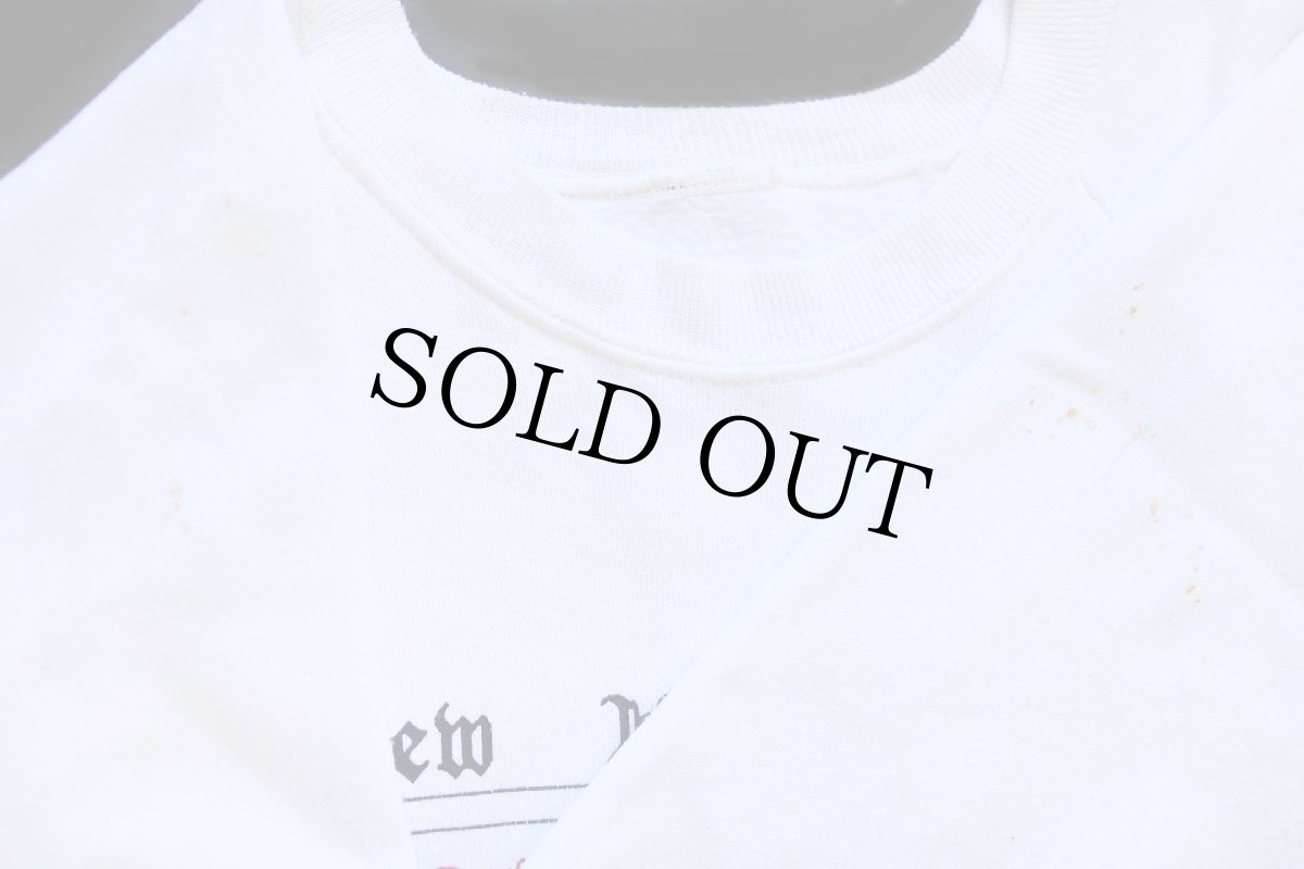 画像4: 80s New York News DEERFIELD HIGH SCHOOL SPRING PLAY 1989 両面プリント スウェット 白 (4)