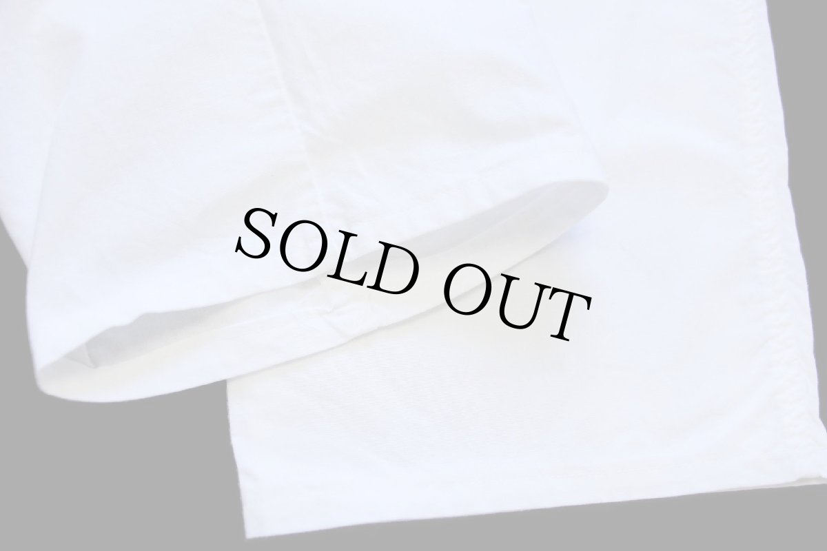 画像7: 90s UNKNOWN ワンタック コットンパンツ 白 w36 L30 (7)