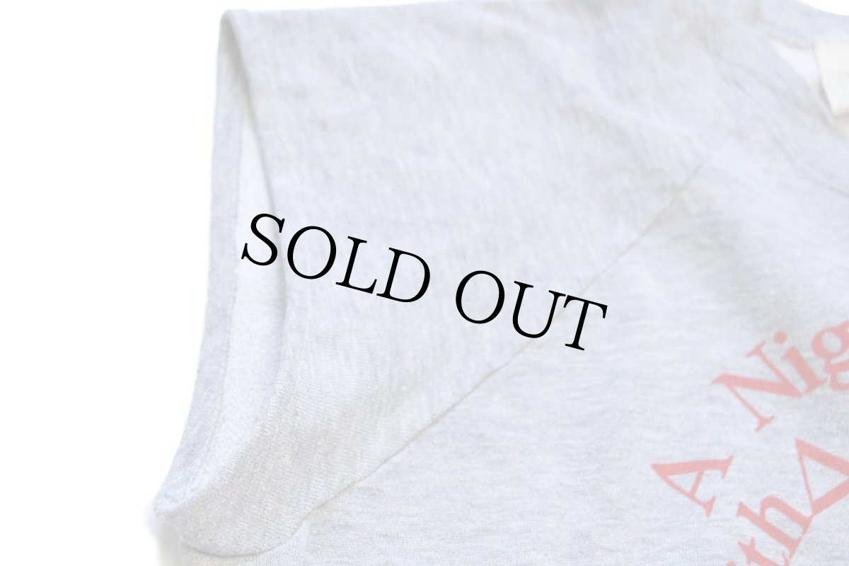 画像6: 80s USA製 A Night in the Hay Deltafest 1987 フラタニティ ノースリーブ スウェット カスタム 杢グレー XL (6)