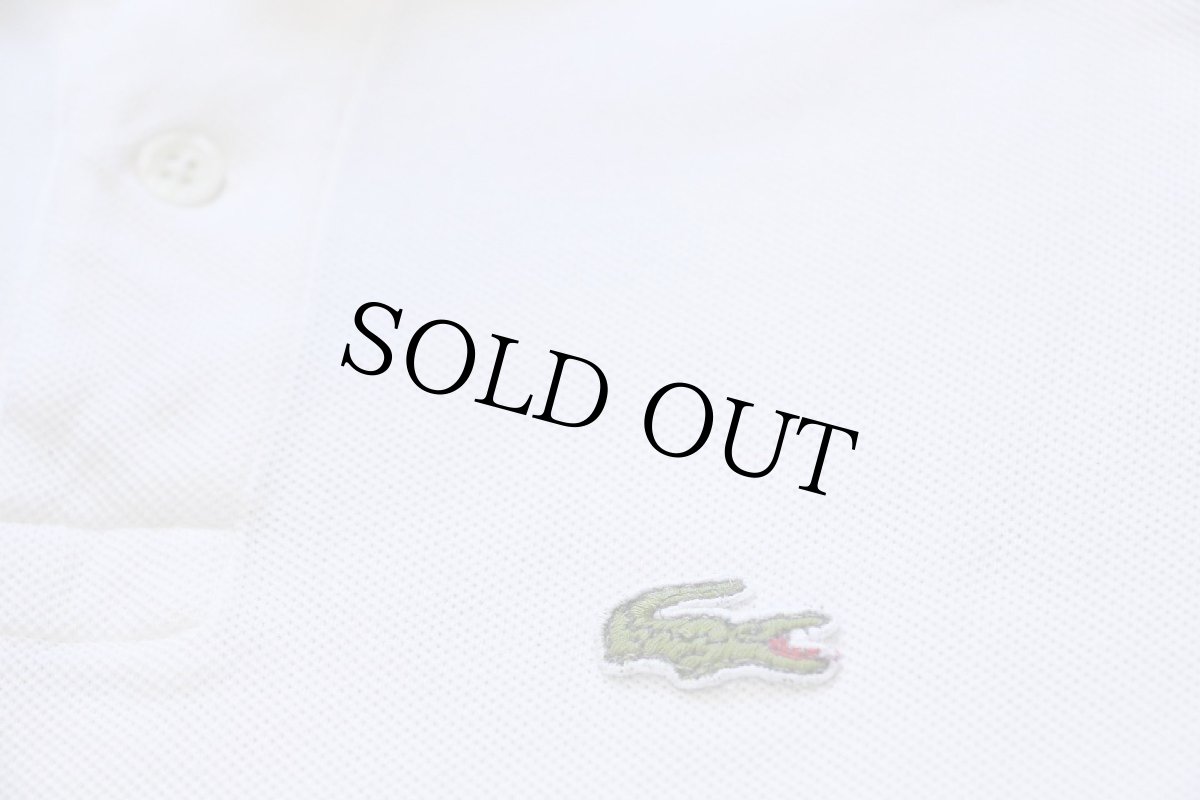 画像5: 80s IZOD LACOSTE ラコステ ワンポイント コットン 鹿の子 ポロシャツ 白 1/2 PATRON (5)
