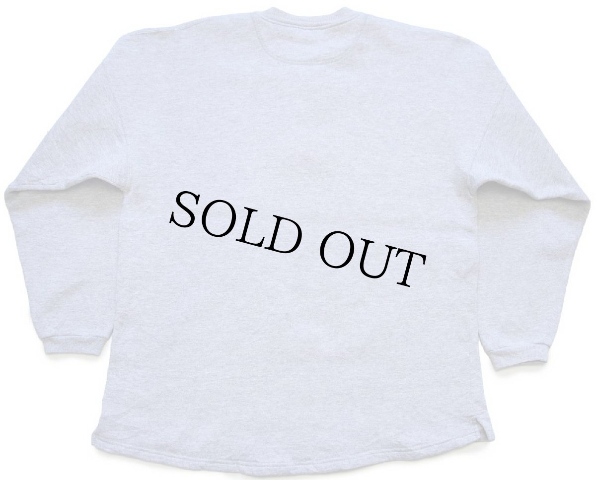 画像2: 90s USA製 RUSSELLラッセル 無地 ヘンリーネック スウェット 杢グレー XL (2)