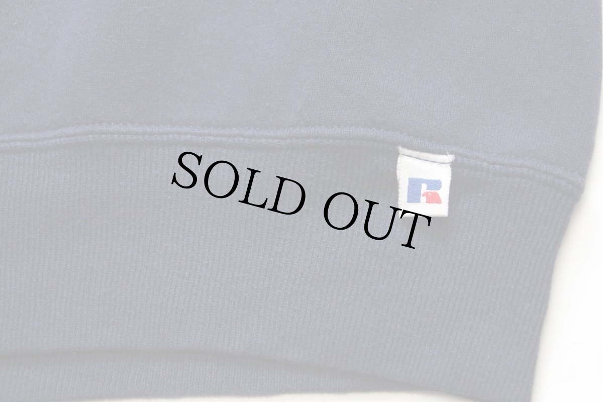 画像5: 90s USA製 RUSSELLラッセル AUBURN 前V スウェット 紺 L (5)