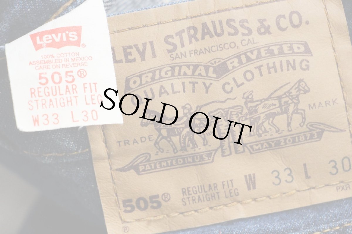 画像6: 90s メキシコ製 Levi'sリーバイス 505 デニムパンツ w33 L30★141 (6)