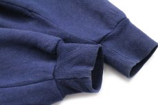画像6: 90s メキシコ製 RUSSELLラッセル 無地 スウェット ジップパーカー 紺 XL★フーディー ブランク (6)