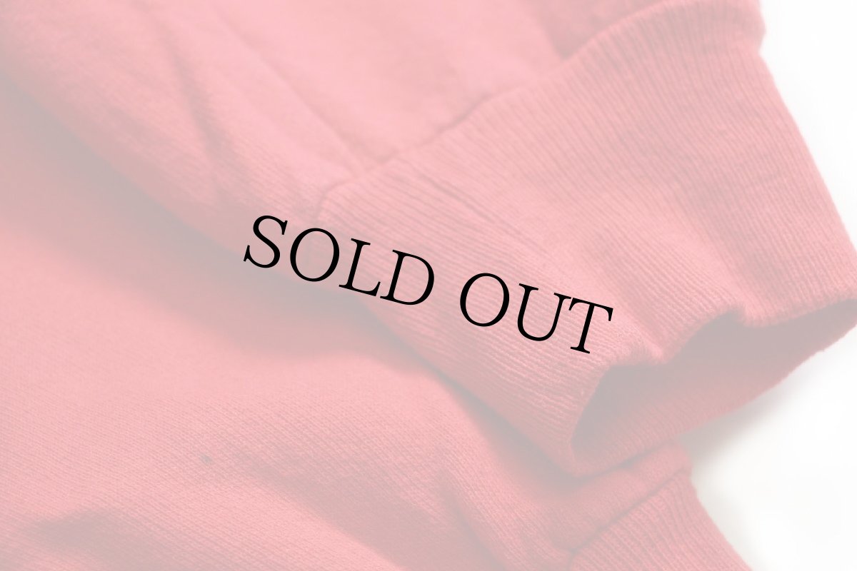 画像7: 90s USA製 RUSSELLラッセル 無地 前V スウェット 赤 M★ブランク (7)