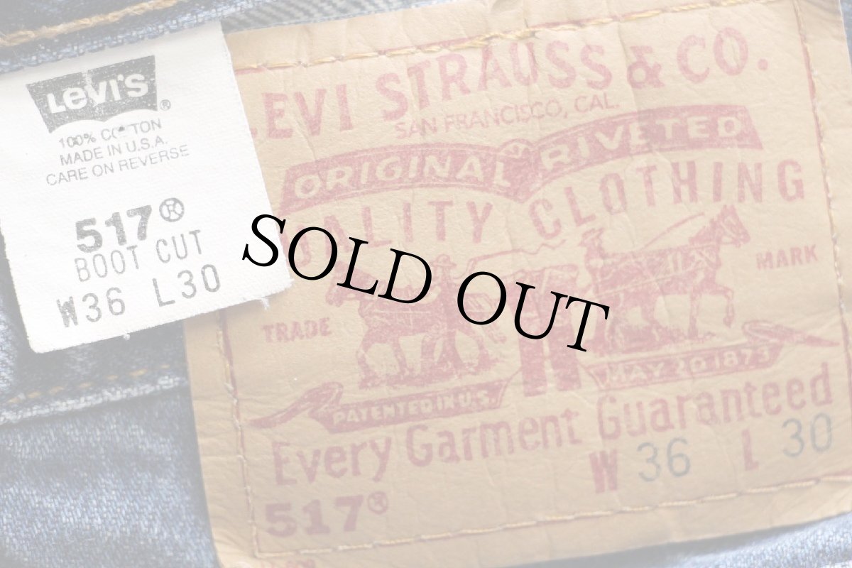 画像6: 00s USA製 Levi'sリーバイス 517 デニムパンツ w36 L30★71 ブーツカット (6)