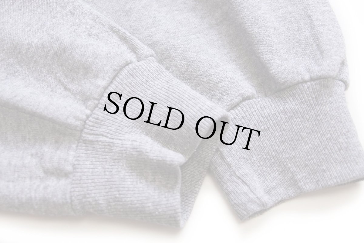 画像6: 90s USA製 RUSSELLラッセル ARMY TRACK 両面プリント 前V スウェット 杢グレー XL (6)