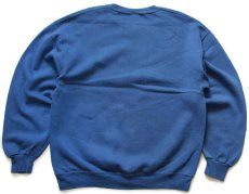 画像2: 90s メキシコ製 RUSSELLラッセル 無地 前V スウェット 薄青 L★ブランク (2)