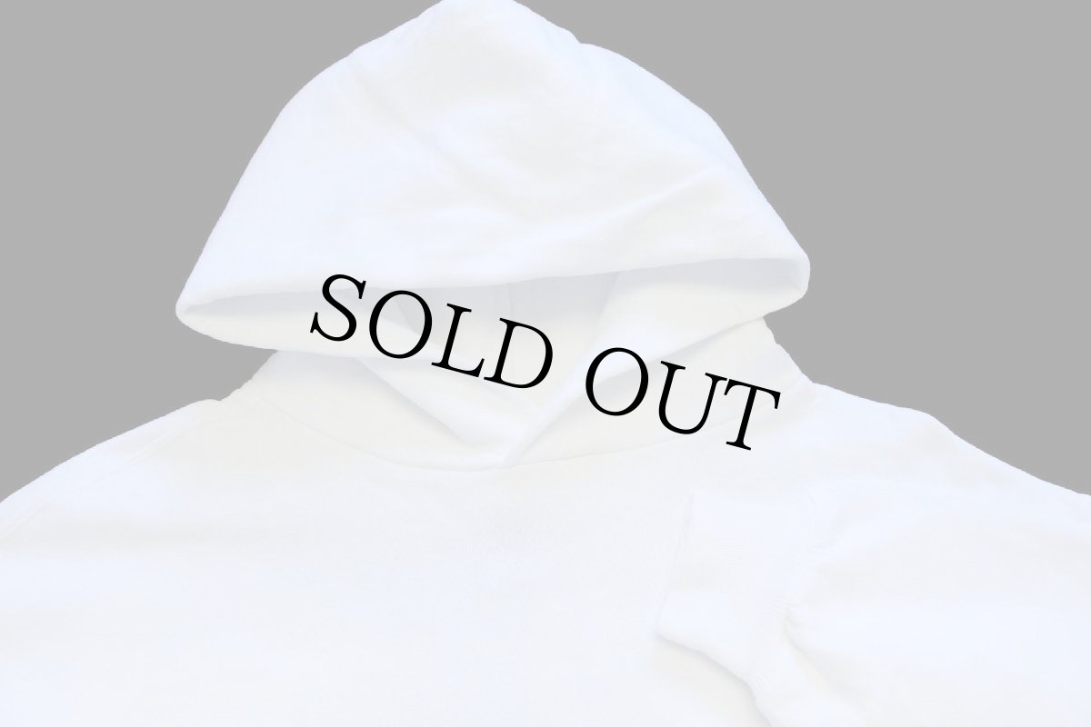 画像3: 90s USA製 RUSSELLラッセル 無地 スウェットパーカー 白 L★フーディー ブランク (3)