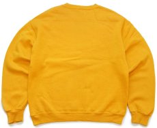 画像2: 90s メキシコ製 RUSSELLラッセル 無地 前V スウェット 濃黄 L★ブランク (2)