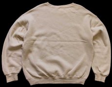 画像2: 90s メキシコ製 RUSSELLラッセル 無地 前V スウェット カーキ L★ブランク (2)