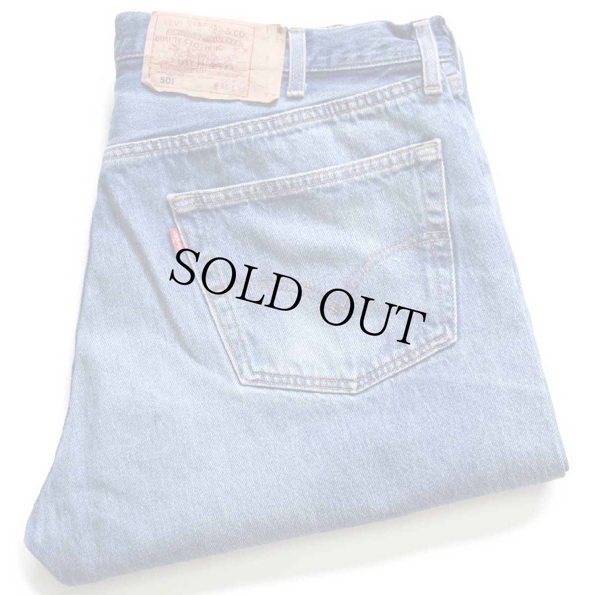 画像1: 90s フランス製 Levi'sリーバイス 501 デニムパンツ ヒゲ w40★131 ユーロ (1)