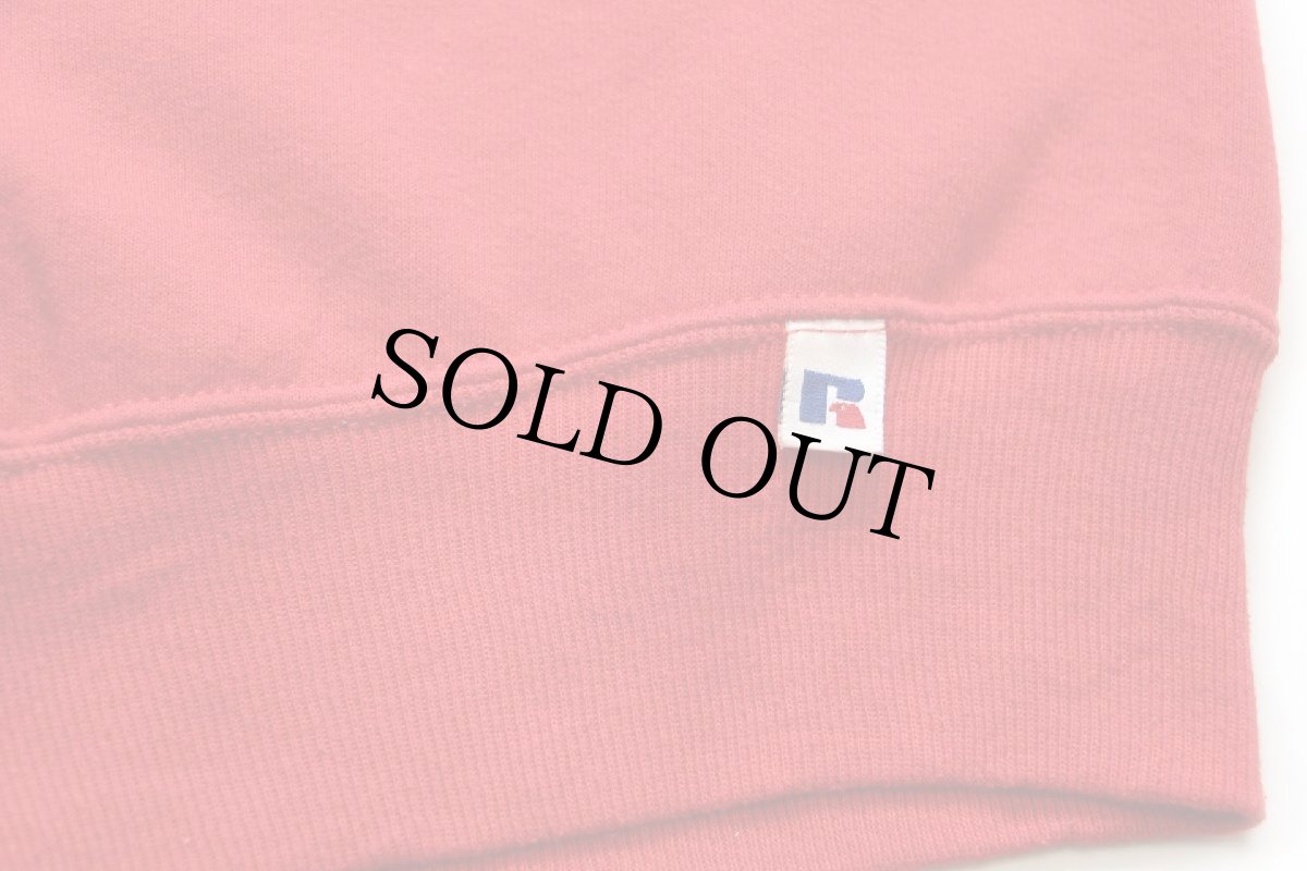 画像5: 90s USA製 RUSSELLラッセル 無地 前V スウェット 赤 M★ブランク (5)