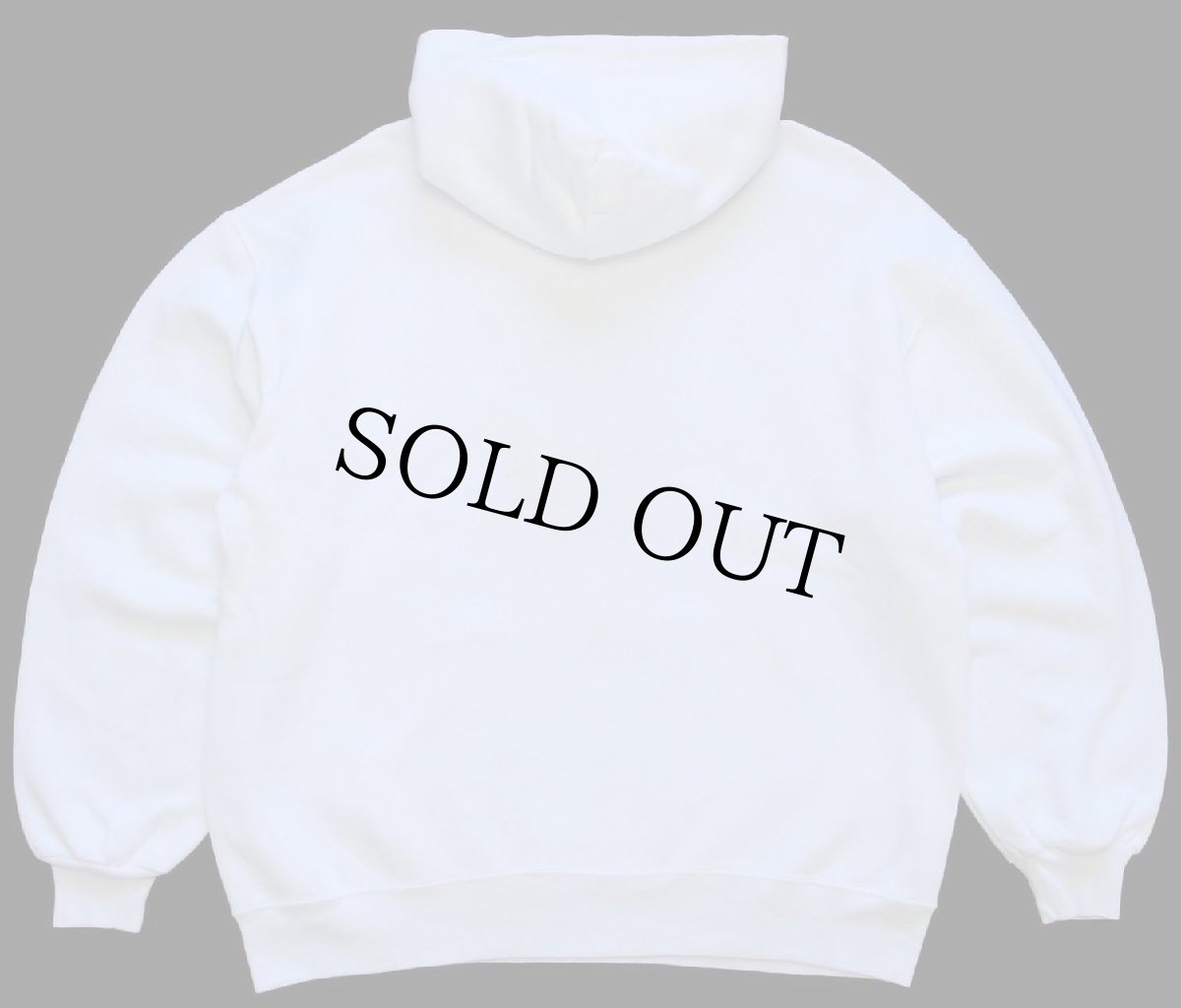 画像2: 90s USA製 RUSSELLラッセル 無地 スウェットパーカー 白 L★フーディー ブランク (2)